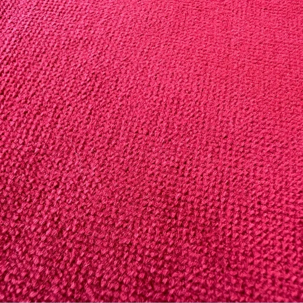 VTG Ruby Red Rhinestone 4-Piece Bath Towel Set 100% Turkish Cotton Fancy NWOT